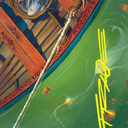 Fishing Pole // Fishing Pole (AFDN-018) (Borderless) [Foundations Art Series] Foil