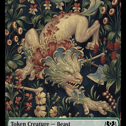 Beast // Food (0013) Double-Sided Token [Wilds of Eldraine Tokens]