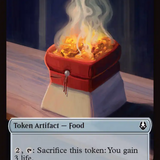Dragon // Food (0019) Double-Sided Token [Avatar: The Last Airbender Tokens]