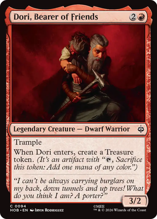 Dori, Bearer of Friends [The Hobbit]