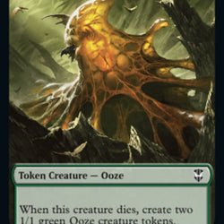 Ooze (026) // Treasure (015) Double-Sided Token [Streets of New Capenna Commander Tokens]