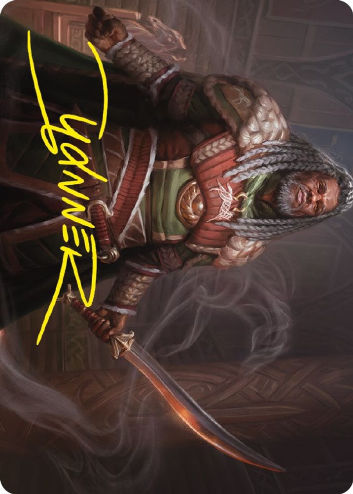 Theoden, King of Rohan Art Card (Gold-Stamped Signature) (ASLTR-025) [Art Series: Universes Beyond: The Lord of the Rings: Tales of Middle-earth]