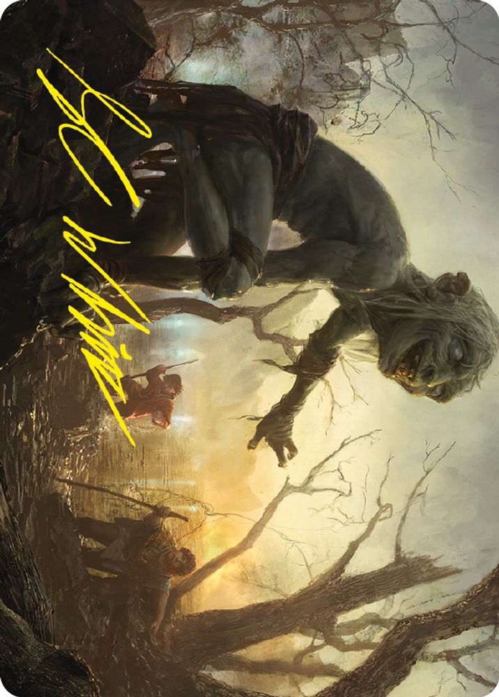 Smeagol, Helpful Guide Art Card (Gold-Stamped Signature) (ASLTR-024) [Art Series: Universes Beyond: The Lord of the Rings: Tales of Middle-earth]