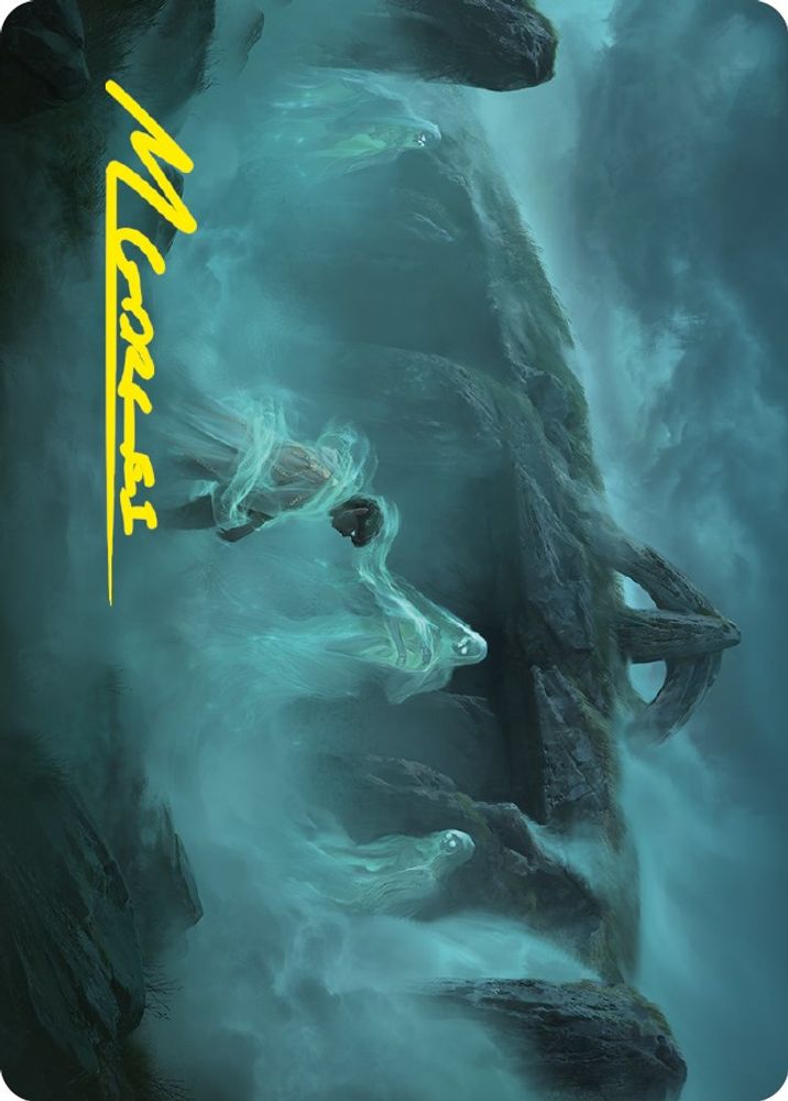 Fog on the Barrow-Downs Art Card (Gold-Stamped Signature) (ASLTR-002) [Art Series: Universes Beyond: The Lord of the Rings: Tales of Middle-earth]