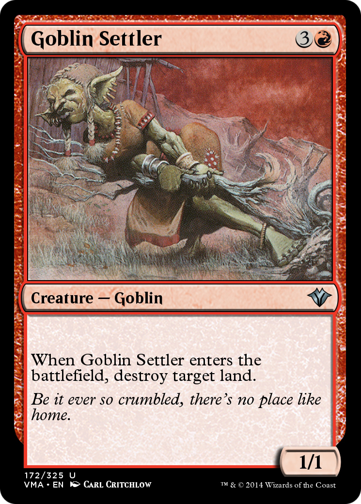 Goblin Settler (VMA-172) [Vintage Masters] Foil