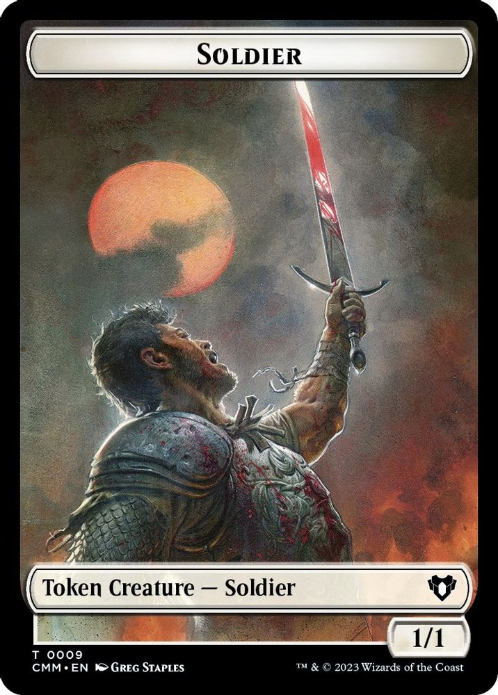 Soldier // Servo Double-Sided Token (CMM-9 // 45) [Commander Masters]