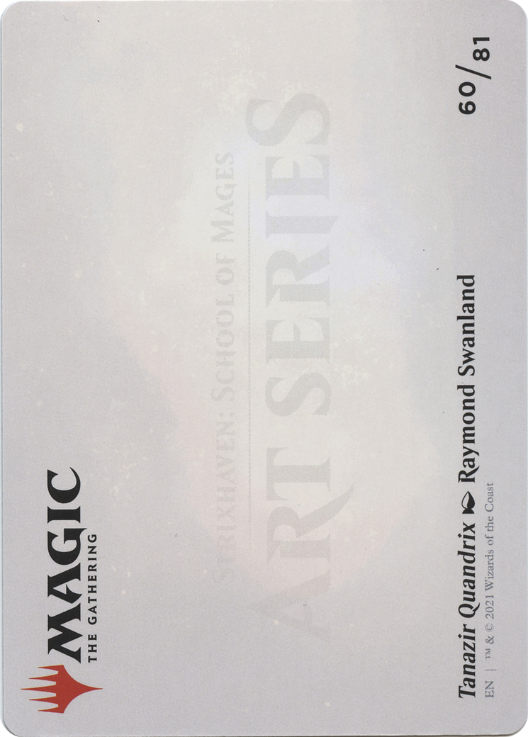 Tanazir Quandrix // Tanazir Quandrix (ASTX-060) (Borderless) [Strixhaven Art Series] Foil