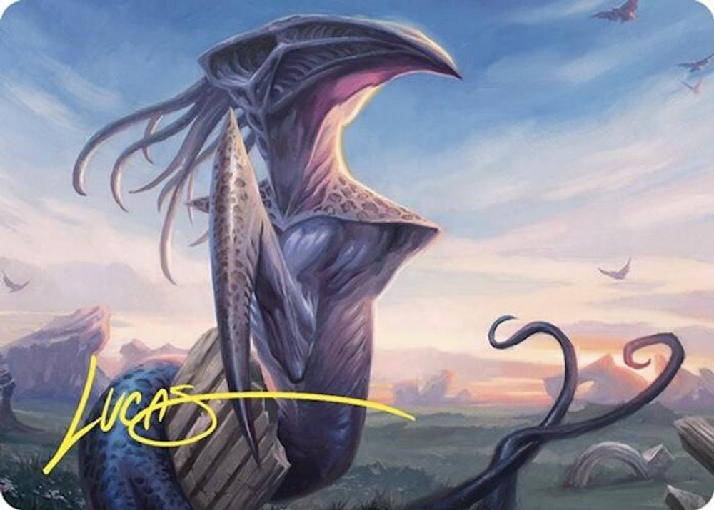 Sentinel Sliver Art Card (Gold-Stamped Signature) (ASCMM-076) [Art Series: Commander Masters]
