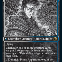 Dennick, Pious Apprentice // Dennick, Pious Apparition (Showcase Eternal Night) [Innistrad: Midnight Hunt]