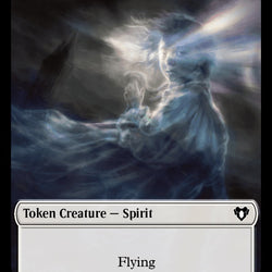Spirit (0010) // Drake Double-Sided Token [Commander Masters Tokens]