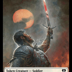 Soldier // Dragon (0020) Double-Sided Token [Commander Masters Tokens]