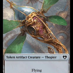 Thopter // Emblem - Daretti, Scrap Savant Double-Sided Token [Commander Masters Tokens]