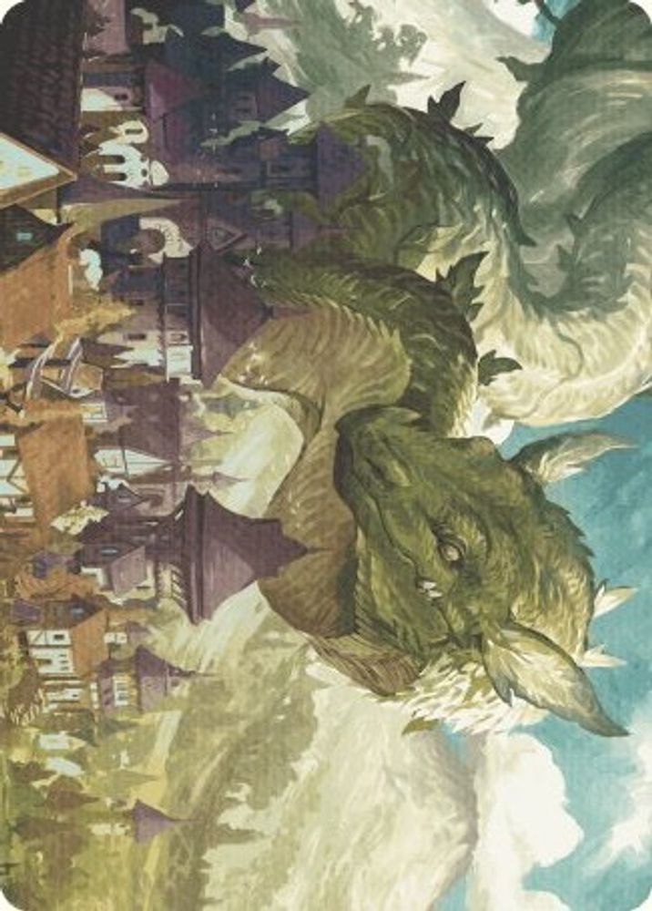 Beanstalk Wurm Art Card (ASWOE-023) [Art Series: Wilds of Eldraine]