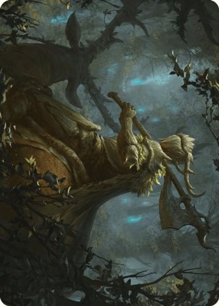 Verdant Outrider Art Card (ASWOE-028) [Art Series: Wilds of Eldraine]