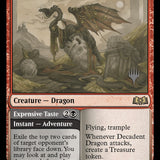 Decadent Dragon // Expensive Taste (Promo Pack) [Wilds of Eldraine Promos]