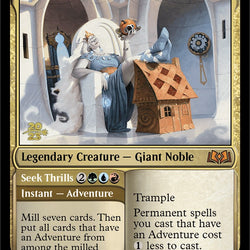 Beluna Grandsquall // Seek Thrills [Wilds of Eldraine Prerelease Promos]