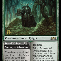 Mosswood Dreadknight // Dread Whispers [Wilds of Eldraine Prerelease Promos]