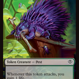 Fractal (0004) // Pest (0008) Double-Sided Token [Secrets of Strixhaven Tokens]