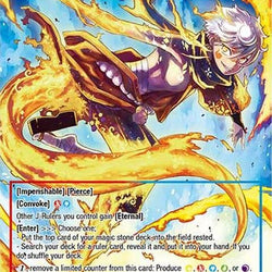 Arcana: Musician of Flame // Arcana: Burning Water Spirit (ABC-005 JR) [Arcana Battle Colosseum]