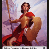 Goat // Human Soldier Double-Sided Token [Theros Beyond Death Tokens]