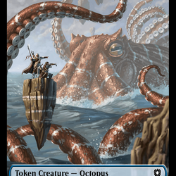 Octopus // Rabbit Double-Sided Token [Bloomburrow Commander Tokens]