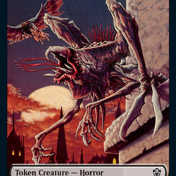 Zombie // Horror Double-Sided Token [Commander 2021 Tokens]