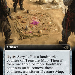 Treasure Map // Treasure Cove (Extended Art) [The Lost Caverns of Ixalan]