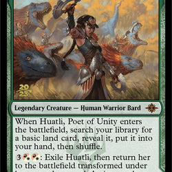 Huatli, Poet of Unity // Roar of the Fifth People [The Lost Caverns of Ixalan Prerelease Cards]