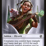 Dog Illusion // Ellywick Tumblestrum Emblem Double-Sided Token [Dungeons & Dragons: Adventures in the Forgotten Realms Tokens]