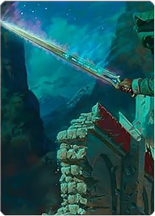 Anduril, Narsil Reforged Art Card (ASLTR-001) [Art Series: Universes Beyond: The Lord of the Rings: Tales of Middle-earth]