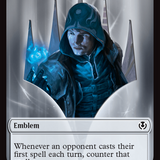Human Wizard // Emblem - Jace, Unraveler of Secrets Double-Sided Token [Innistrad Remastered Tokens]