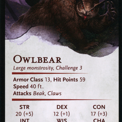 Owlbear // Owlbear (AAFR-015) (Borderless) [Adventures in the Forgotten Realms Art Series]