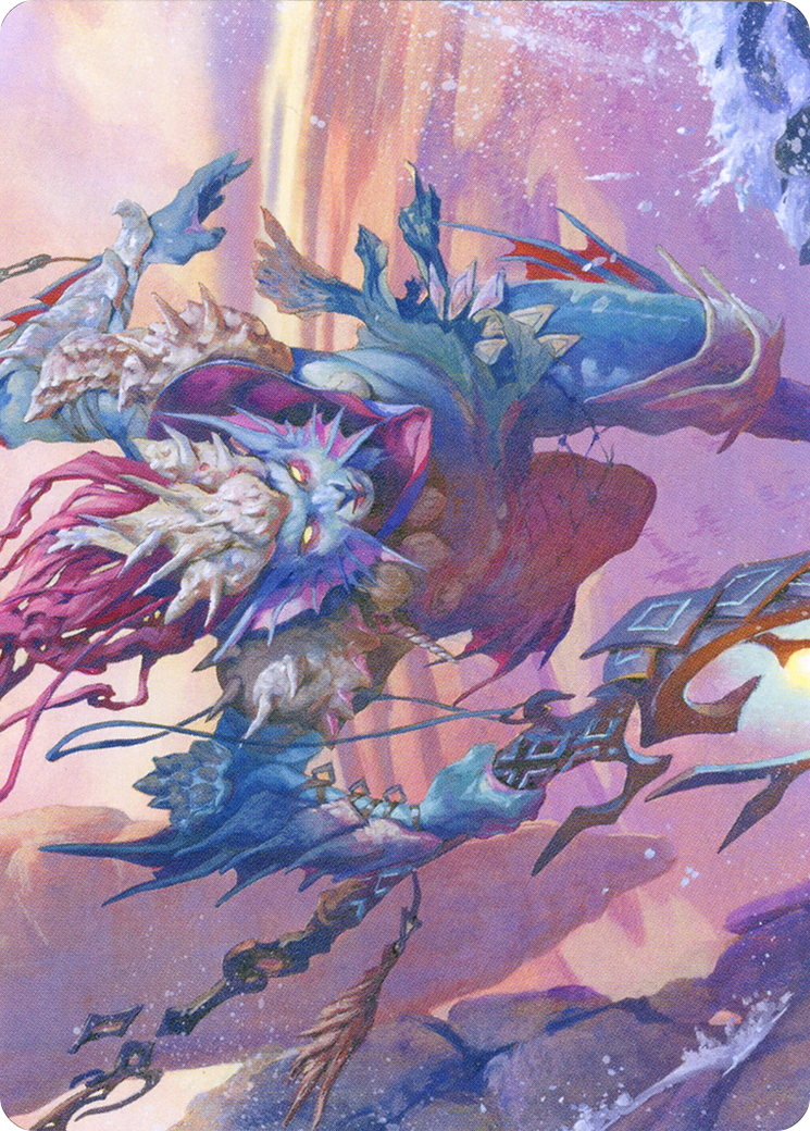 Umara Wizard // Umara Wizard (AZNR-052) (Borderless) [Zendikar Rising Art Series] Foil