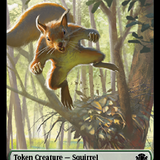 Zombie // Squirrel Double-Sided Token [Dominaria Remastered Tokens]
