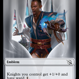 Soldier // Teferi Akosa of Zhalfir Emblem Double-Sided Token [March of the Machine Tokens]