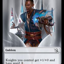Soldier // Teferi Akosa of Zhalfir Emblem Double-Sided Token [March of the Machine Tokens]