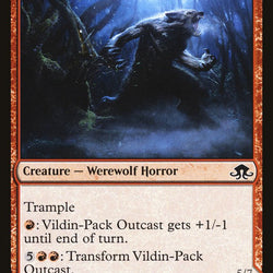 Vildin-Pack Outcast // Dronepack Kindred [Eldritch Moon]