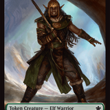 Elf Warrior // Rat (0030) Double-Sided Token [Foundations Tokens]