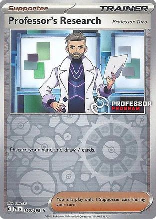Professor's Research - 190/198 (2023) [Professor Program Promos] - Reverse Holofoil