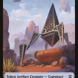 Angel Warrior // Construct Double-Sided Token [Zendikar Rising Tokens]
