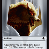 Wolf (0018) // Emblem - Arlinn, Embraces by the Moon Double-Sided Token [Innistrad Remastered Tokens]