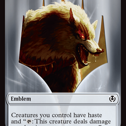 Wolf (0018) // Emblem - Arlinn, Embraces by the Moon Double-Sided Token [Innistrad Remastered Tokens]