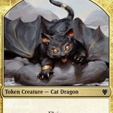 Cat Dragon // Dragon (006) Double-Sided Token [Commander 2017 Tokens]