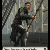 Human Soldier // Wolf (035) Double-Sided Token [Bloomburrow Commander Tokens]