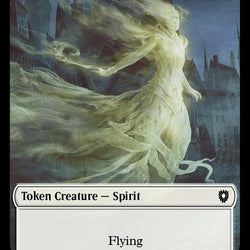 Spirit // Faerie Double-Sided Token [Bloomburrow Commander Tokens]