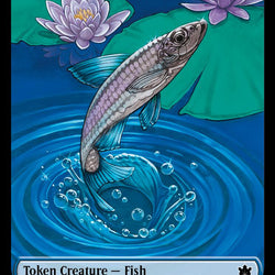 Bird (011) // Fish Double-Sided Token [Bloomburrow Commander Tokens]