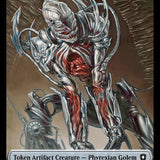 Phyrexian Golem // Faerie Double-Sided Token [Bloomburrow Commander Tokens]