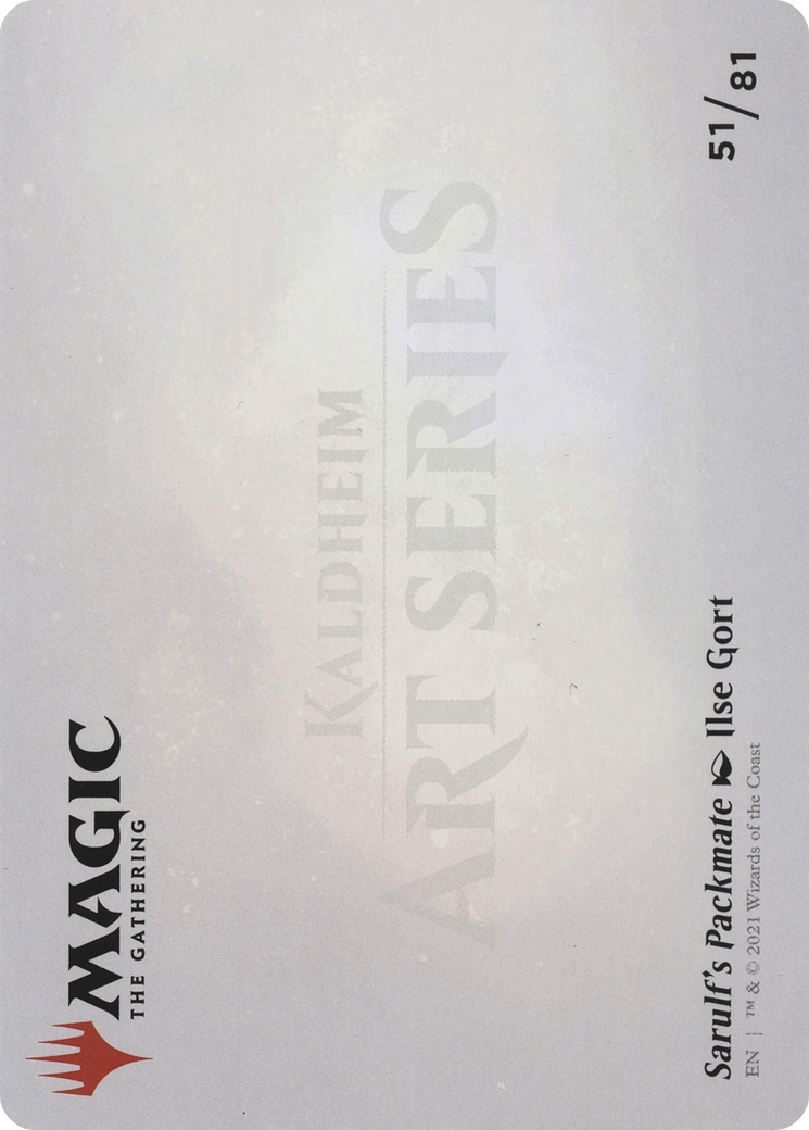 Sarulf's Packmate // Sarulf's Packmate (ASKHM-051) (Borderless) [Art Series: Kaldheim]
