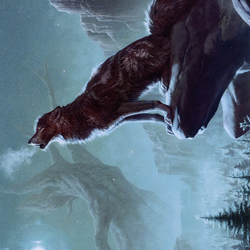 Sarulf's Packmate // Sarulf's Packmate (ASKHM-051) (Borderless) [Art Series: Kaldheim] Foil