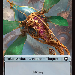 Thopter // Gnome Double-Sided Token [Edge of Eternities Commander Tokens]